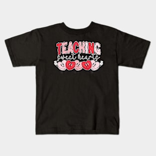 Teaching Sweethearts Teachers Valentines Day Kids T-Shirt